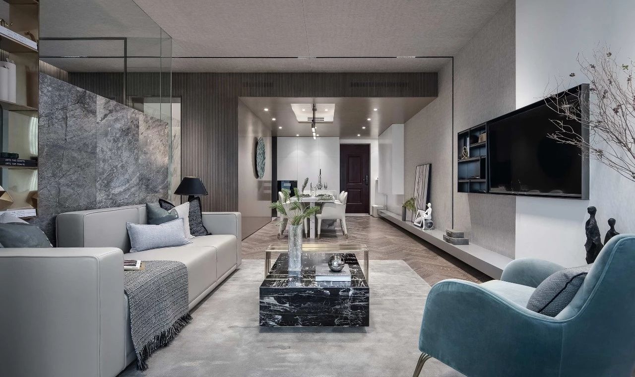 距离拥有一个爱马仕橙的家,不需要过多的费用,只需一片岩板设计