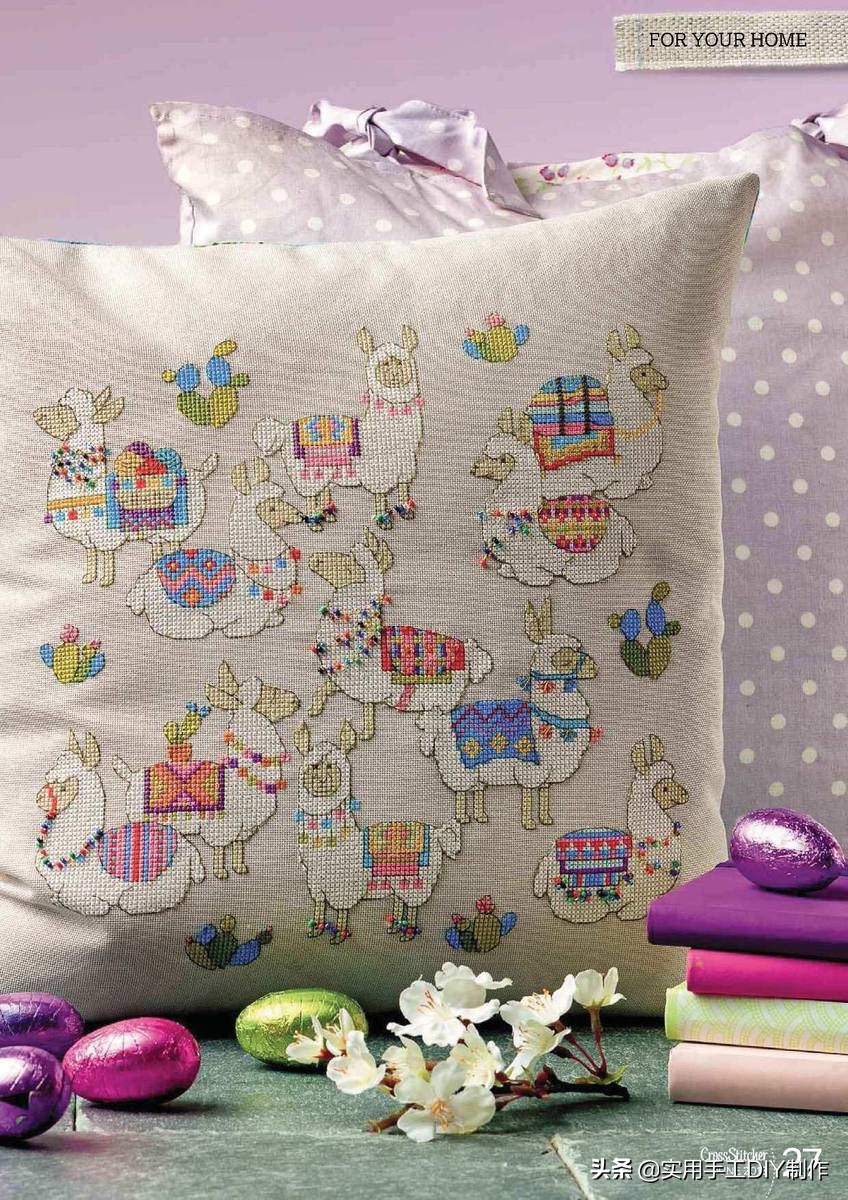 简单的十字绣印花,十字绣可爱图片