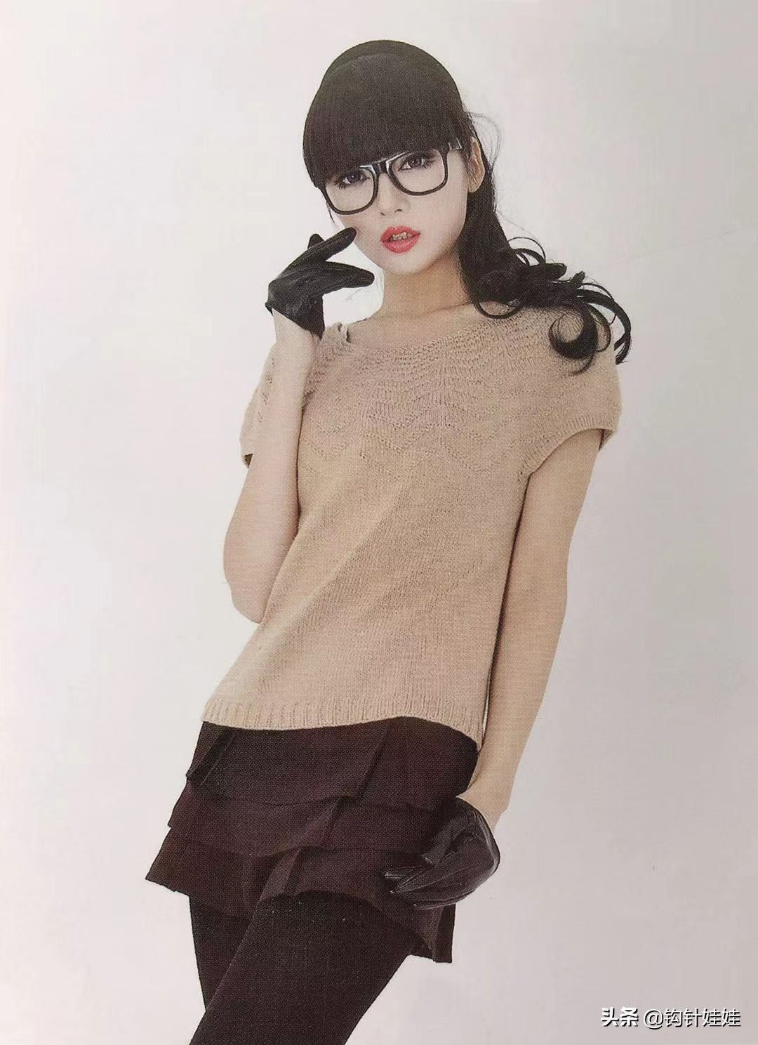 超好织的韩式棒针毛衣,女童韩式毛衣编织教程