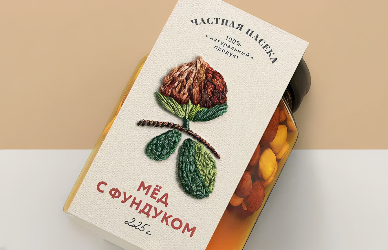 蜂蜜插画包装设计创意,高端蜂蜜产品包装设计