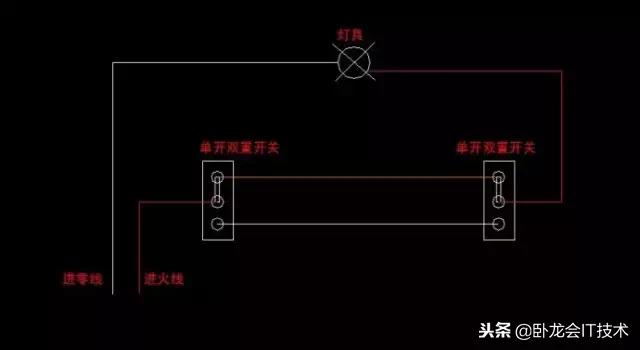 双控三控开关接线方法,三开一个双控两个单控接线视频