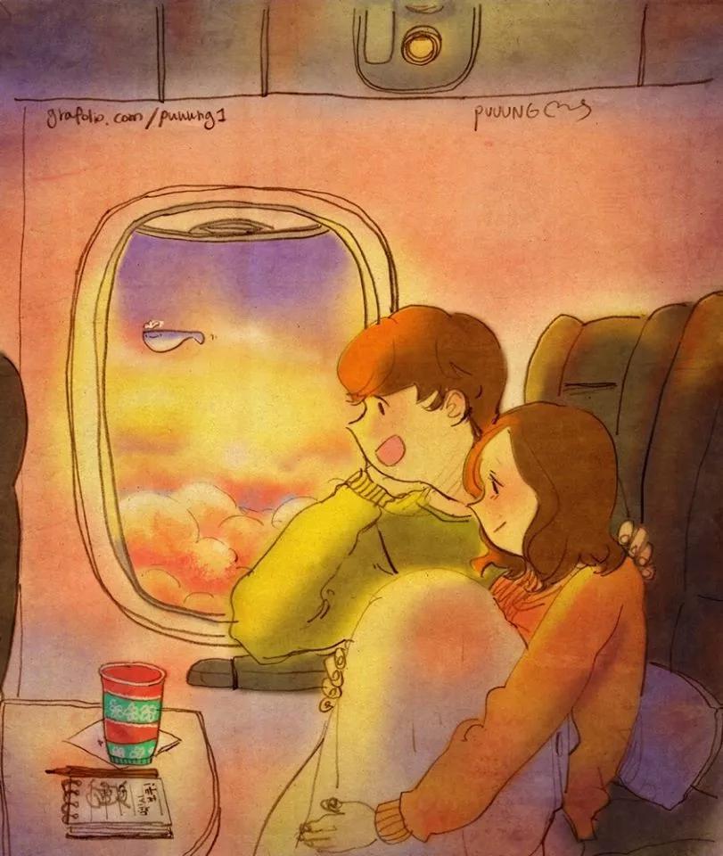 这些画也太甜了吧!!!看完只想谈!恋!爱