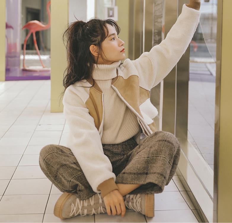 今年最流行的小个子棉服,最近很火的棉服韩国