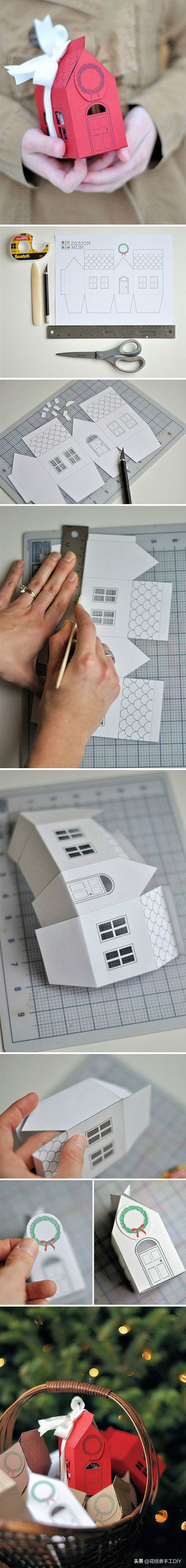 正方形卡纸做新年贺卡,新年手工贺卡简单幼儿diy