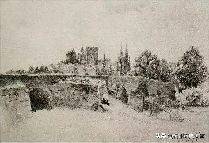 门采尔素描作品的尺寸,门采尔素描高清大图