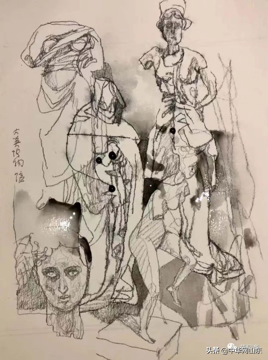 岳海波国画作品欣赏,岳海波人物画作品欣赏