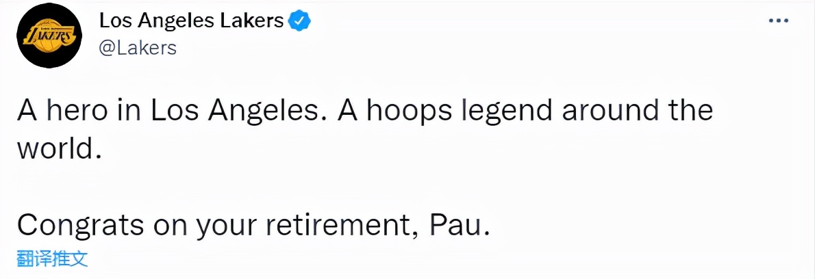 加索尔在湖人退役,加索尔退役后的湖人