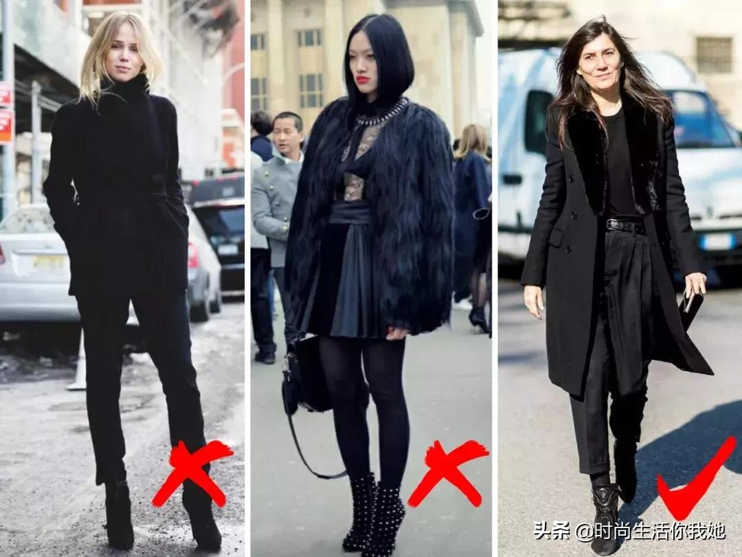 冬季一身黑穿衣搭配,入冬了教你如何百搭穿衣
