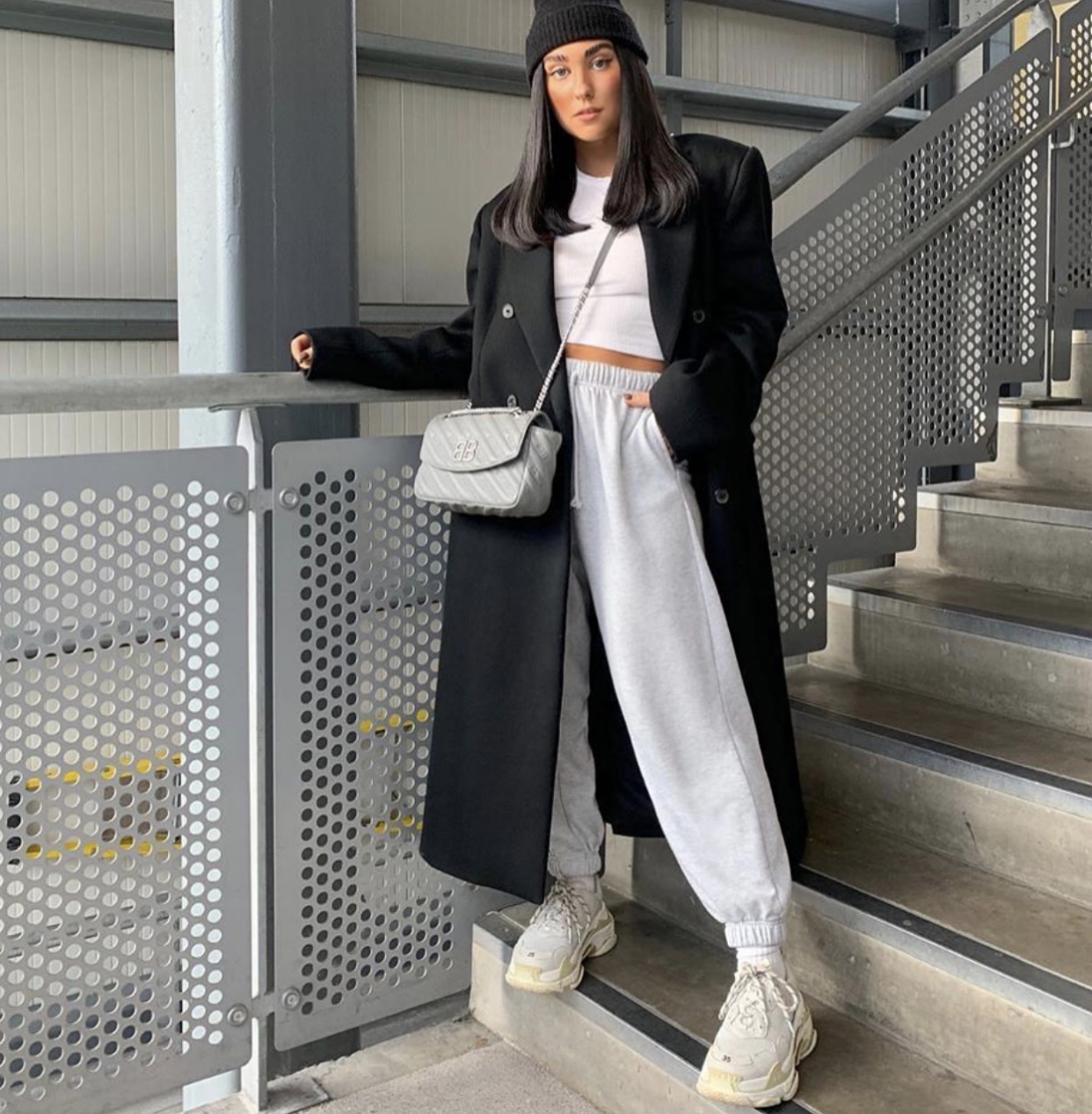 高街潮流慵懒风运动裤,高街ins潮裤子运动裤