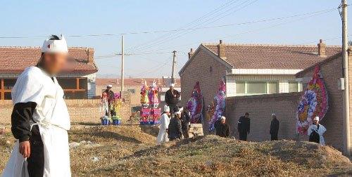 陕西铜川丧葬出纸仪式,丧葬开棺仪式