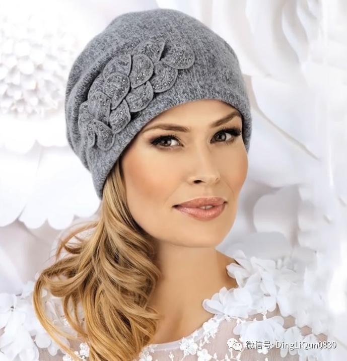 针织洋气气质帽子,针织帽子创意爆款