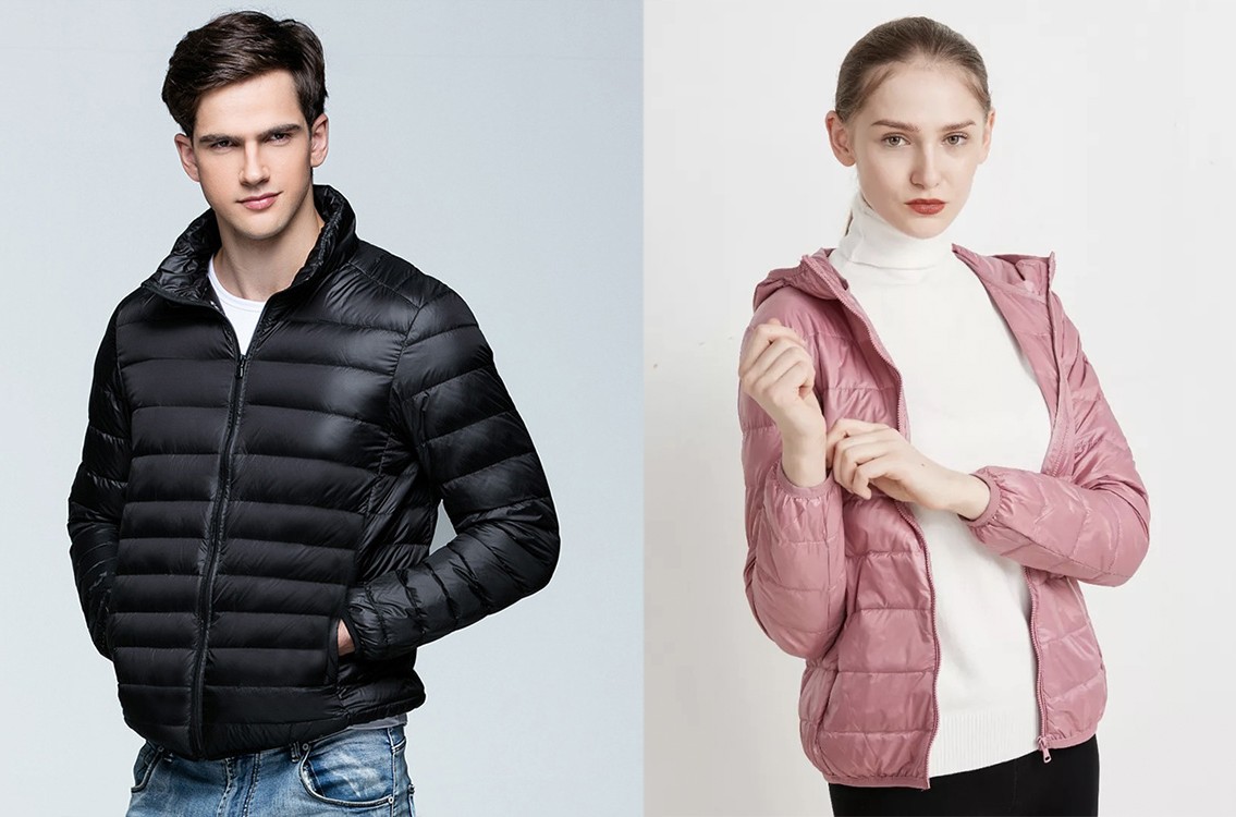 100%白鸭绒羽绒超轻高档大气,纯鸭绒羽绒高品质