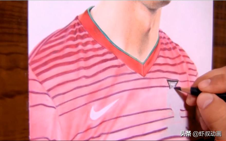 C罗铅笔画教程视频,c罗的素描画教程高级帅气