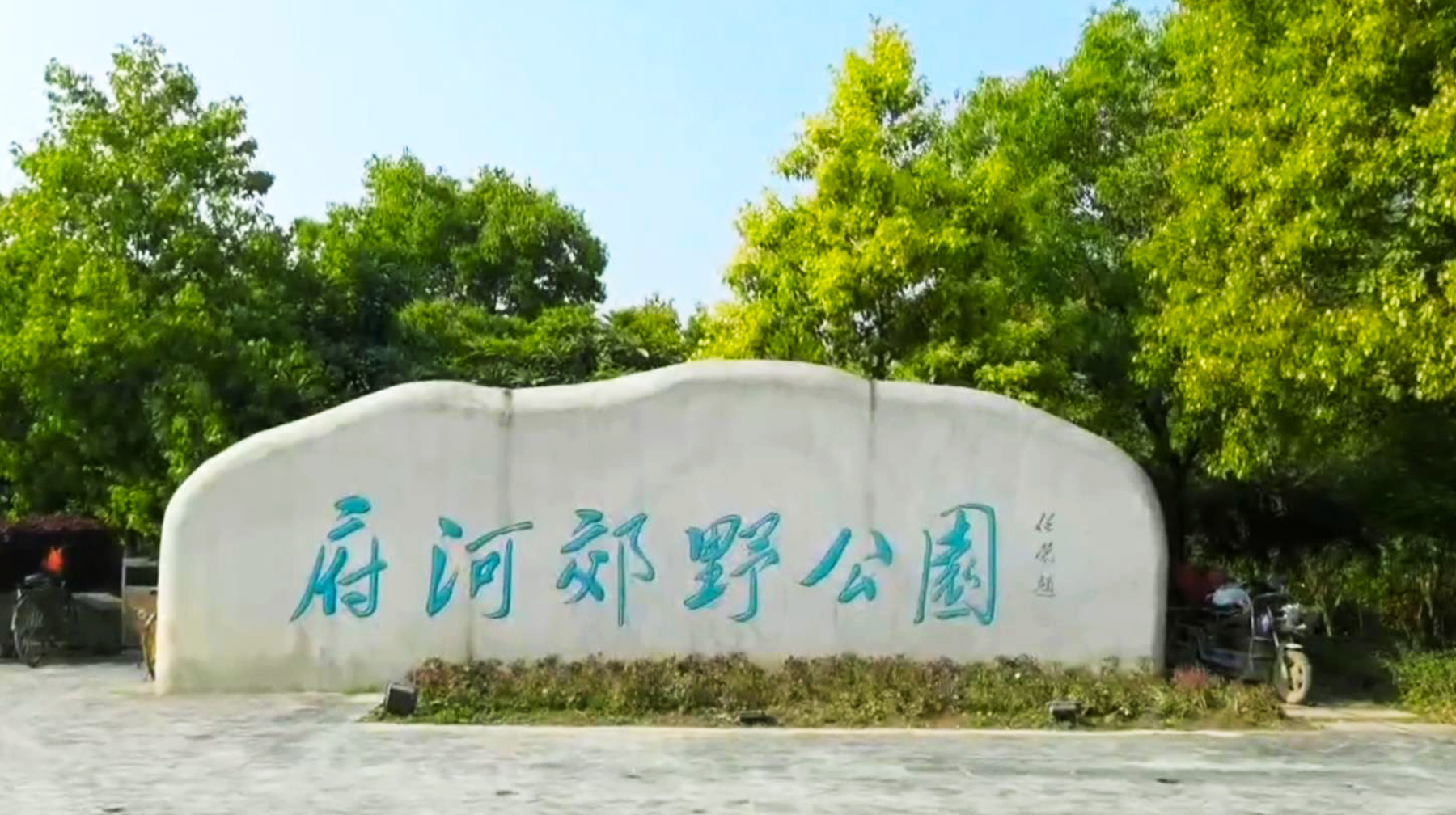 东西湖府河大堤春游,武汉公园春游