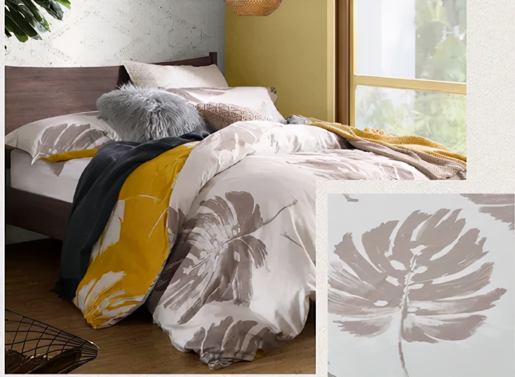 氛围感*疆新**棉四件套!浪漫丛林双重色彩,全棉磨毛很暖和