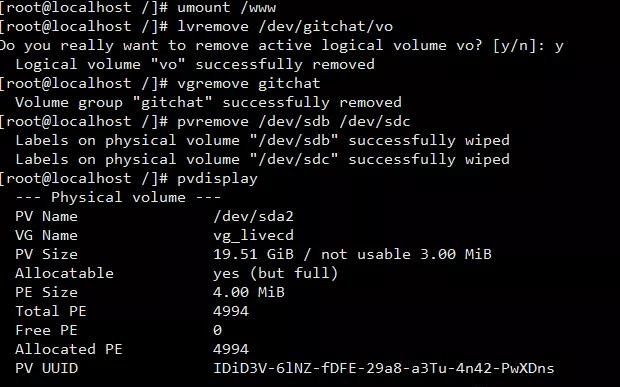 linux系统扩展硬盘挂载,linux系统lvm命令