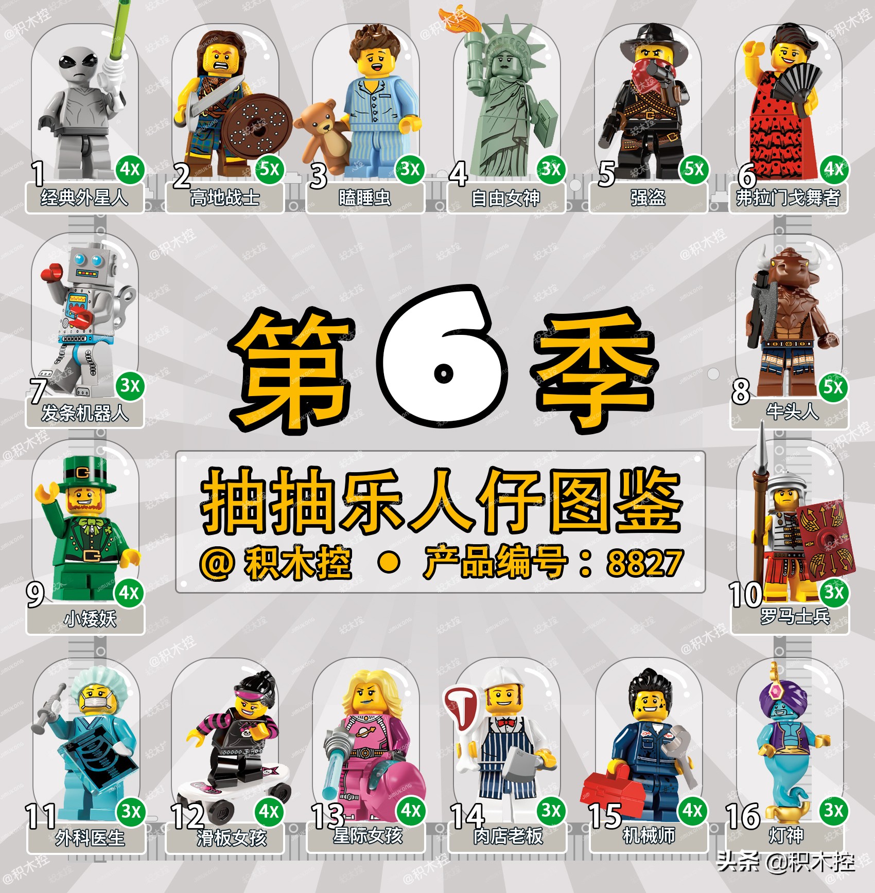 乐高人仔抽抽乐2022年新版,乐高人仔抽抽乐22季哪个最稀有