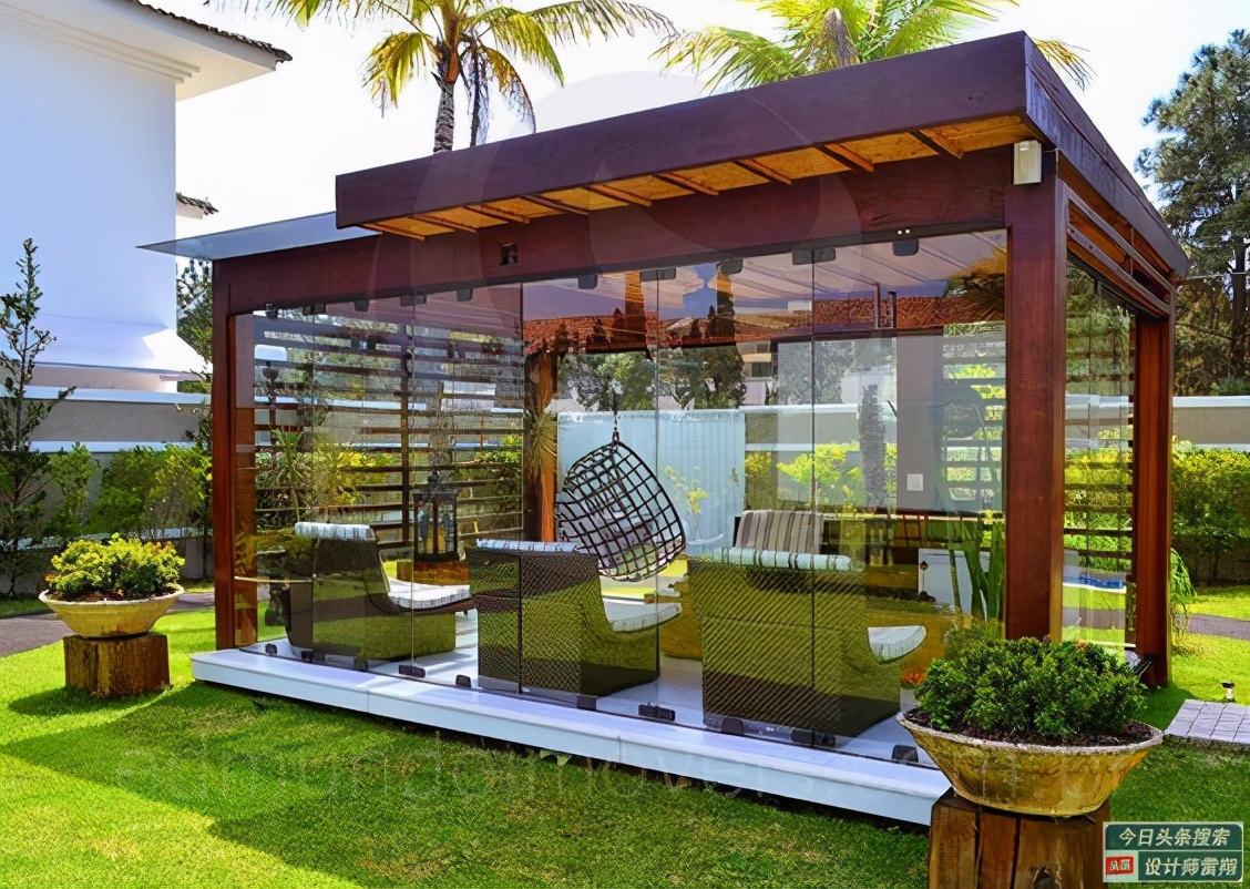 别墅庭院阳光房2023最新款设计,庭院阳光房设计