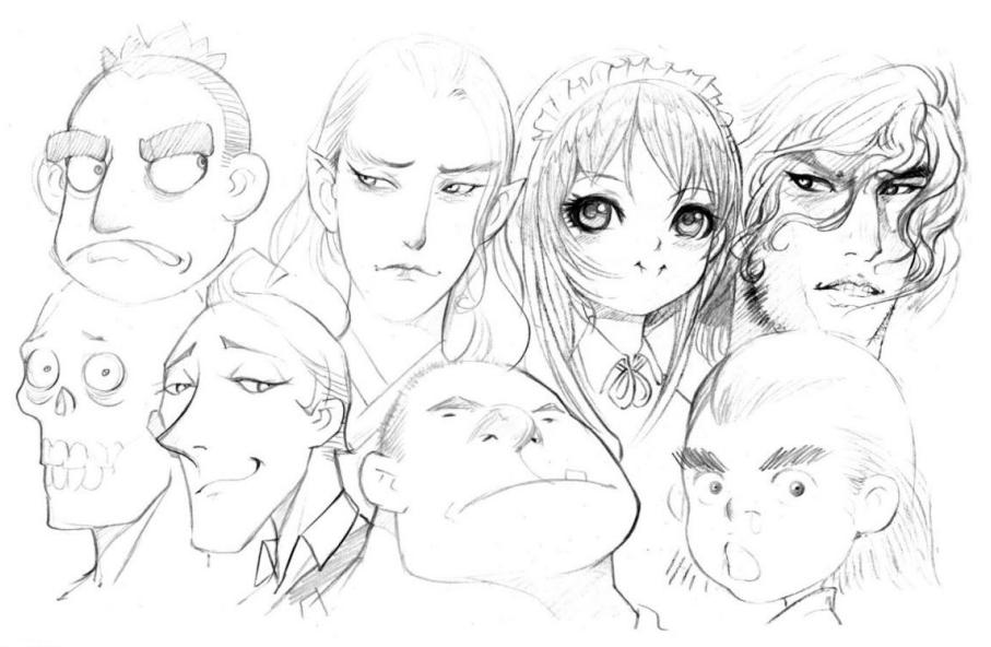 零基础人物脸的画法,人体五官细节该怎么画