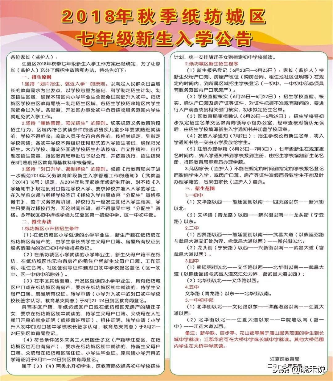 武汉对口划片时间,武汉幼升小对口划片图