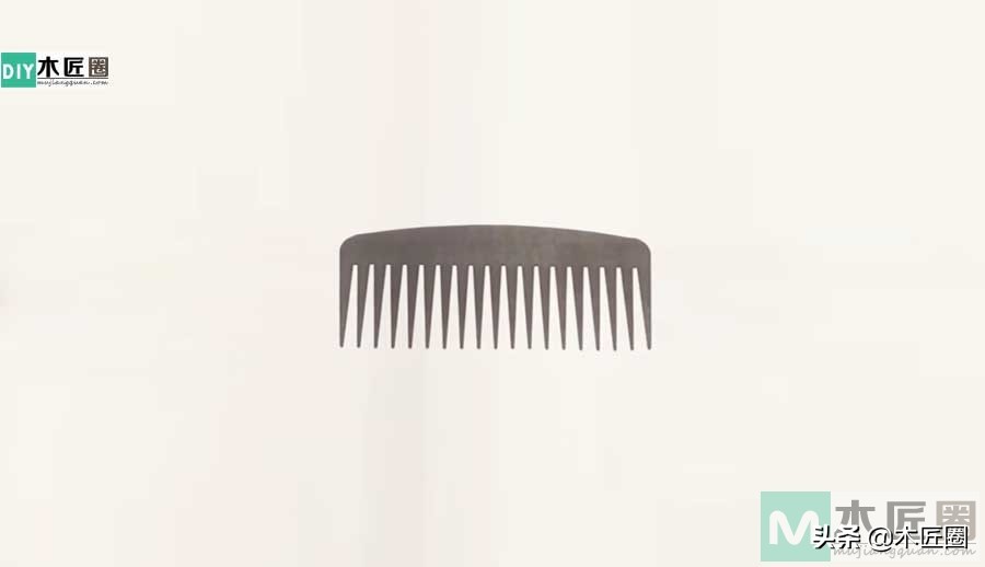 木工爱好者制作的产品,手工木梳diy工具