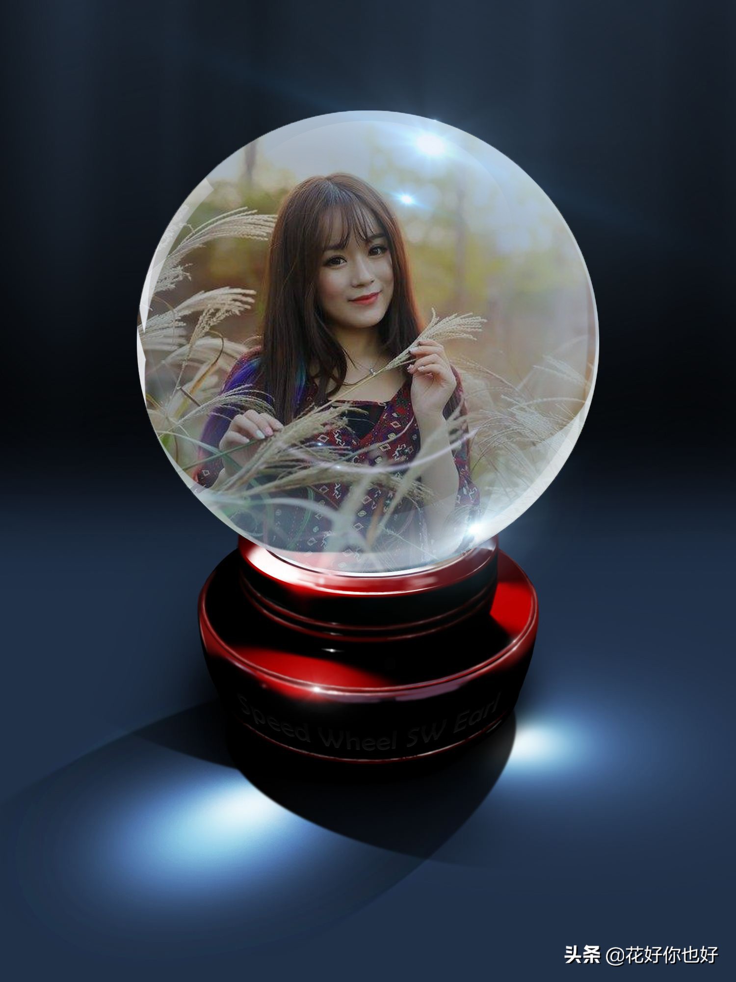 ps水晶球照片制作教程,ps制作透明水晶球教程