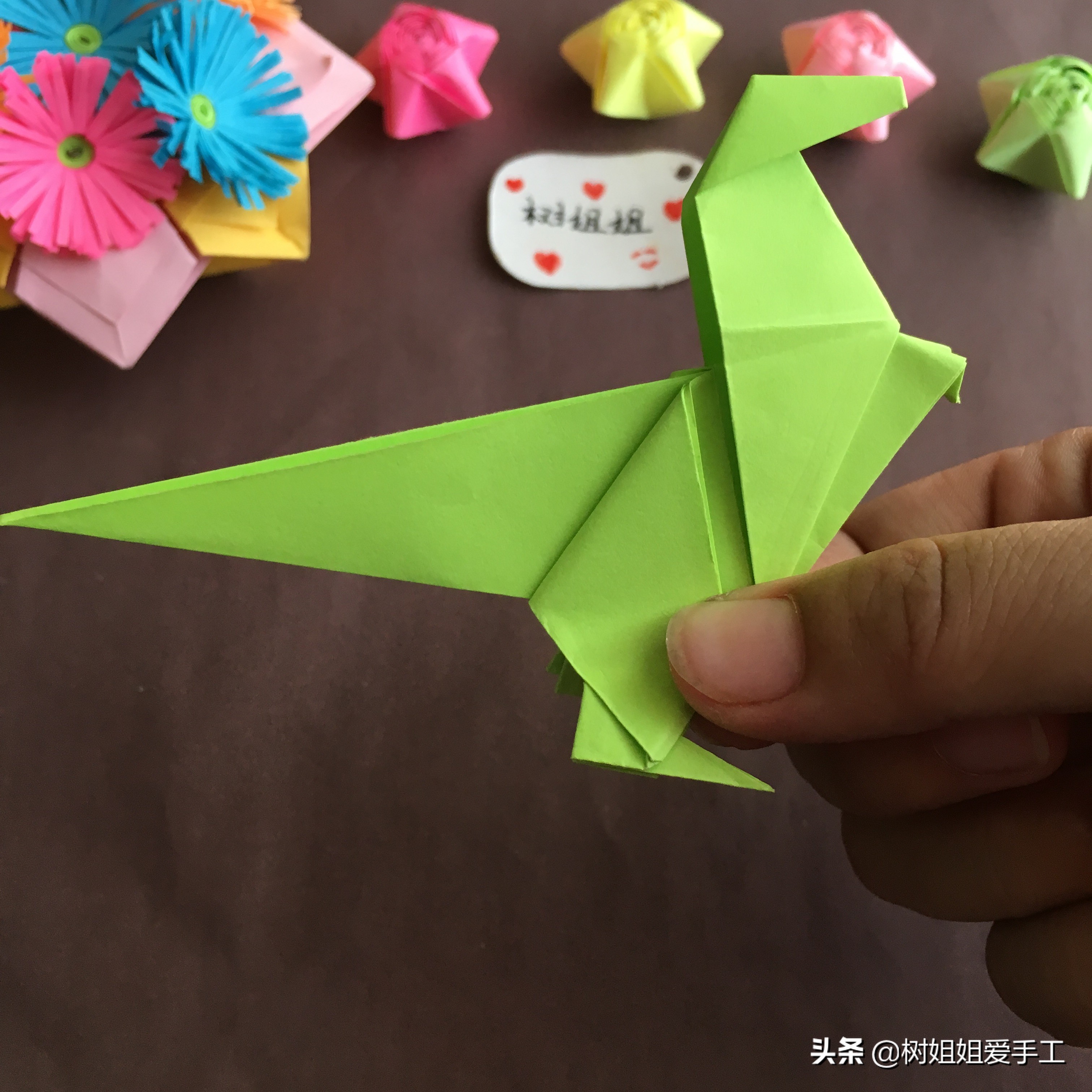 幼儿动物折纸：恐龙折纸，大部分男孩子都喜欢的