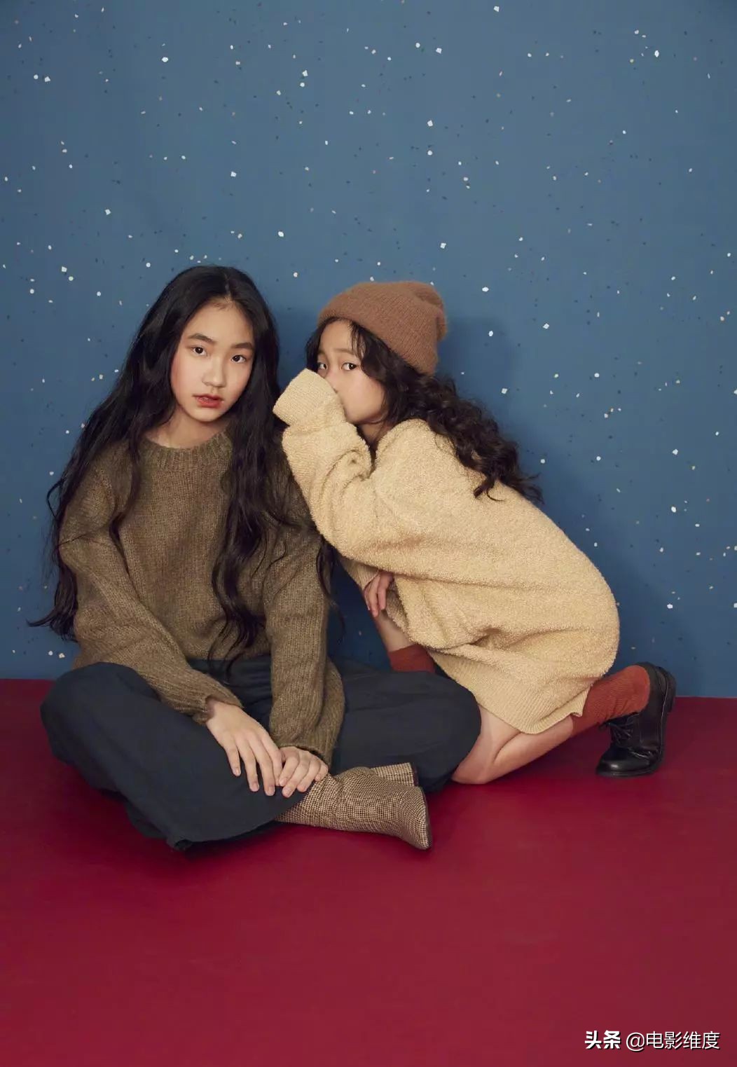 小s二女儿和爸爸同框,小s女儿同框