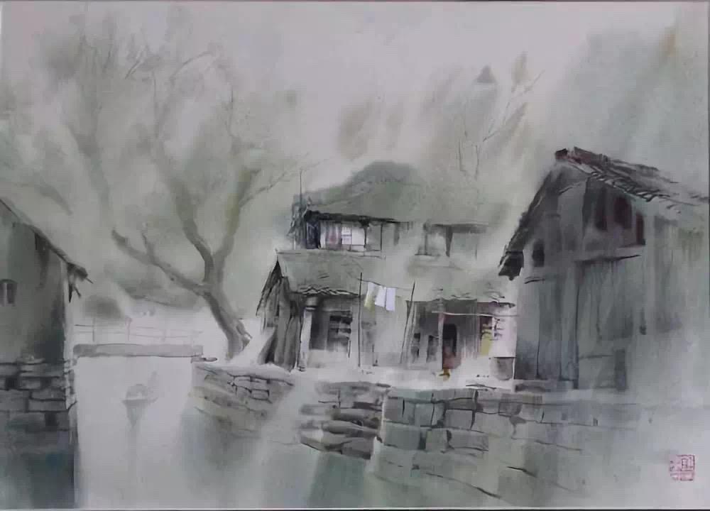 宁波著名水彩画家孙宁,孙宁水彩100幅欣赏