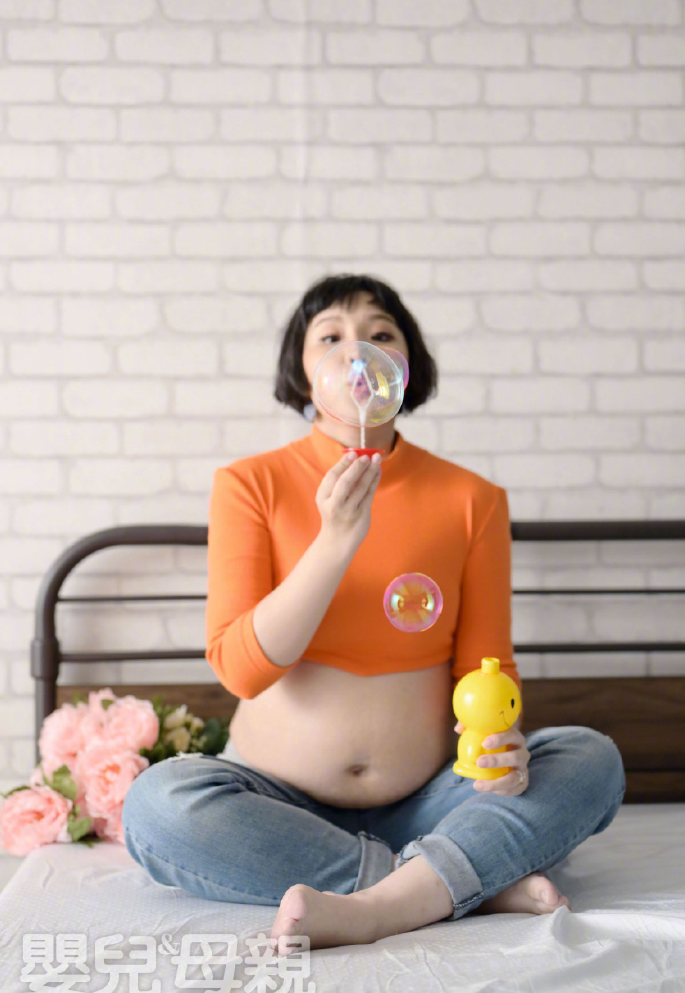 谢依霖二胎产后的照片,谢依霖产前产后