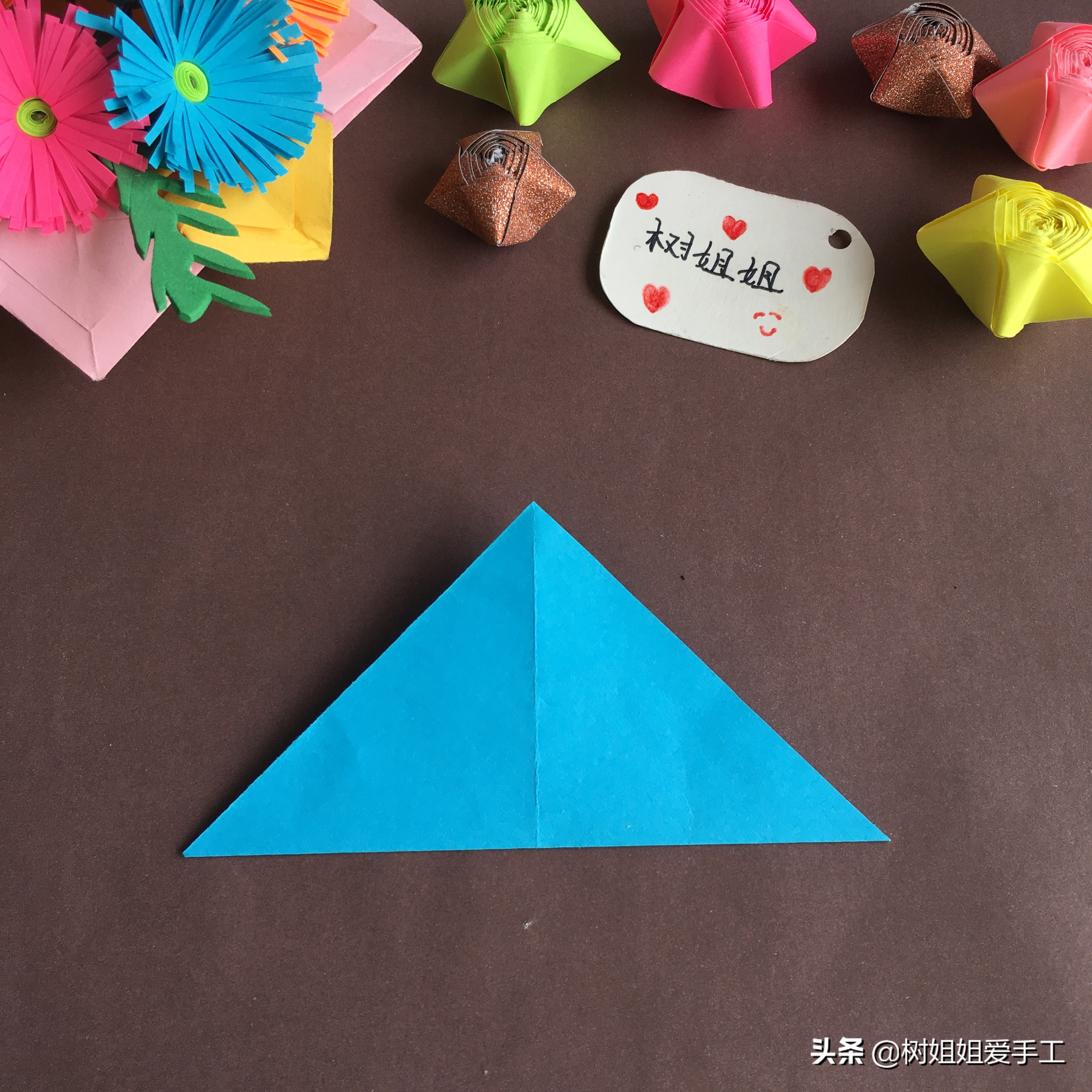 樱花花球简单折纸,简单的樱花球折纸