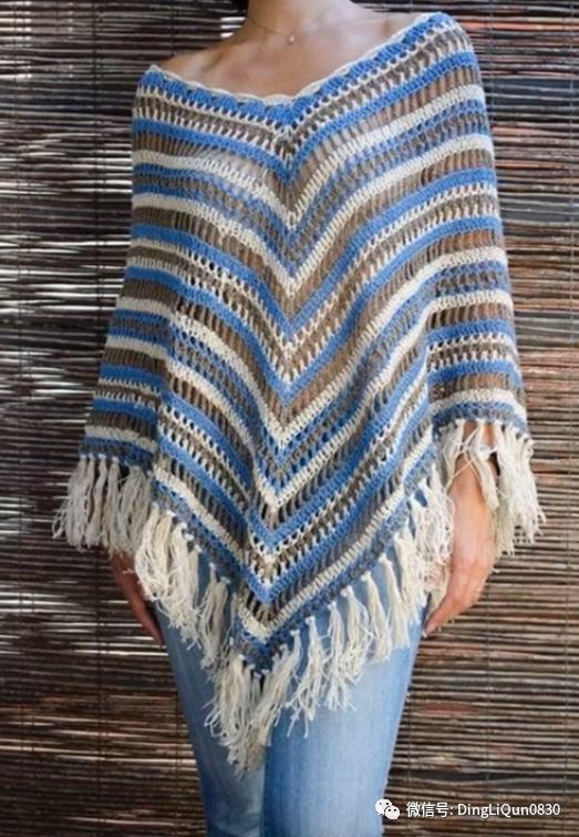 高档蕾丝钩花斗篷披肩防晒衣,针织披肩花样图片大全