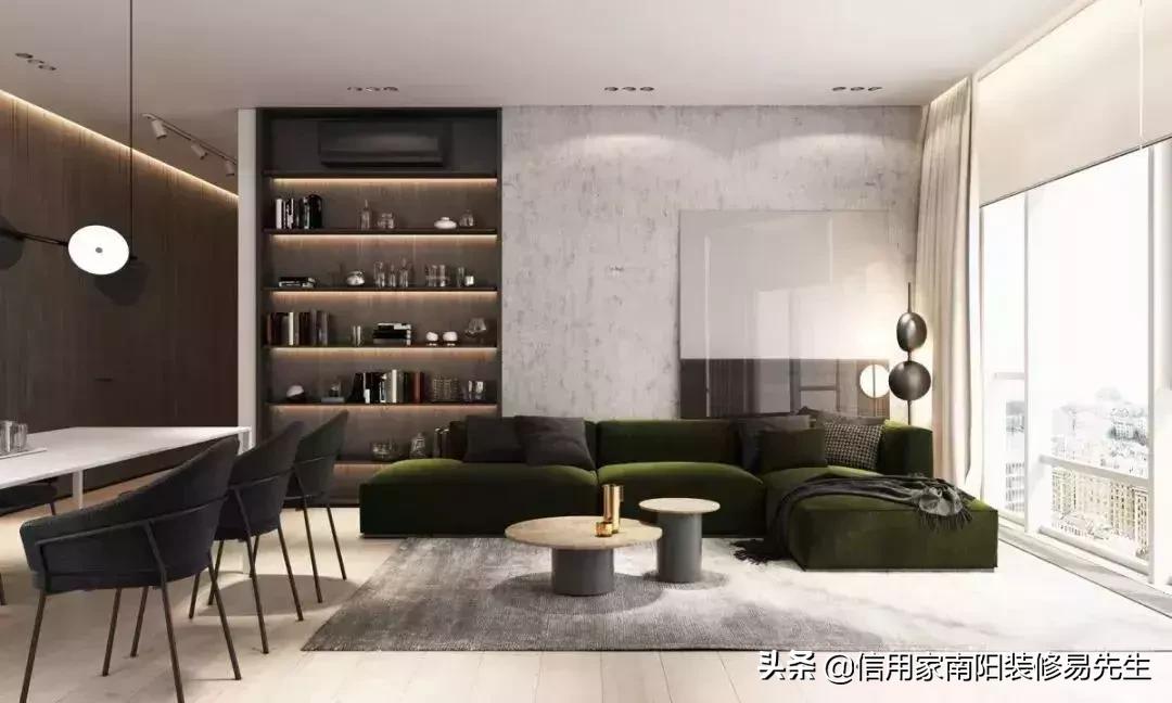 108平横厅客厅餐厅一体装修实景图,48种客餐厅设计总有一款适合你