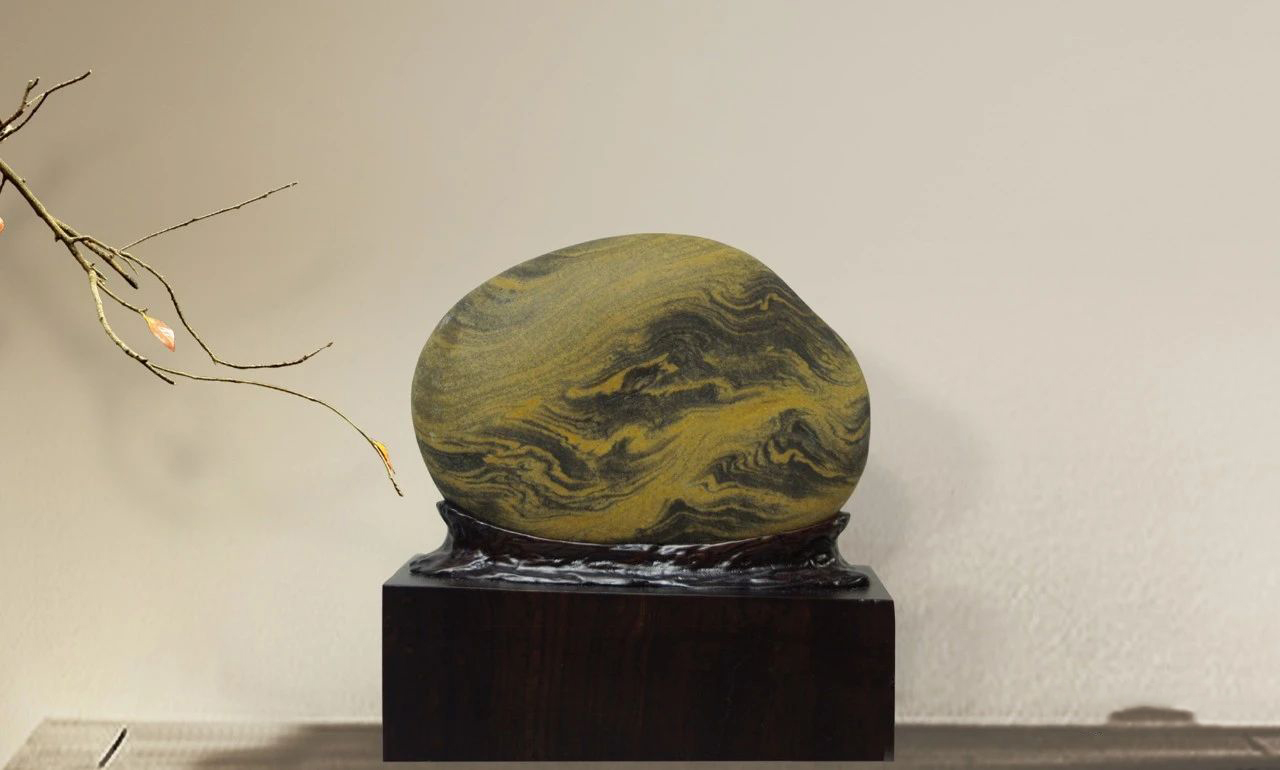 难得一见的赏石,福禄寿赏石