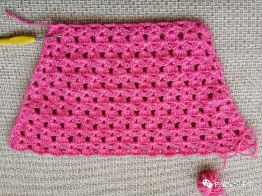 枫叶花宝宝开衫编织教程,3个水草花开衫领子怎么样钩