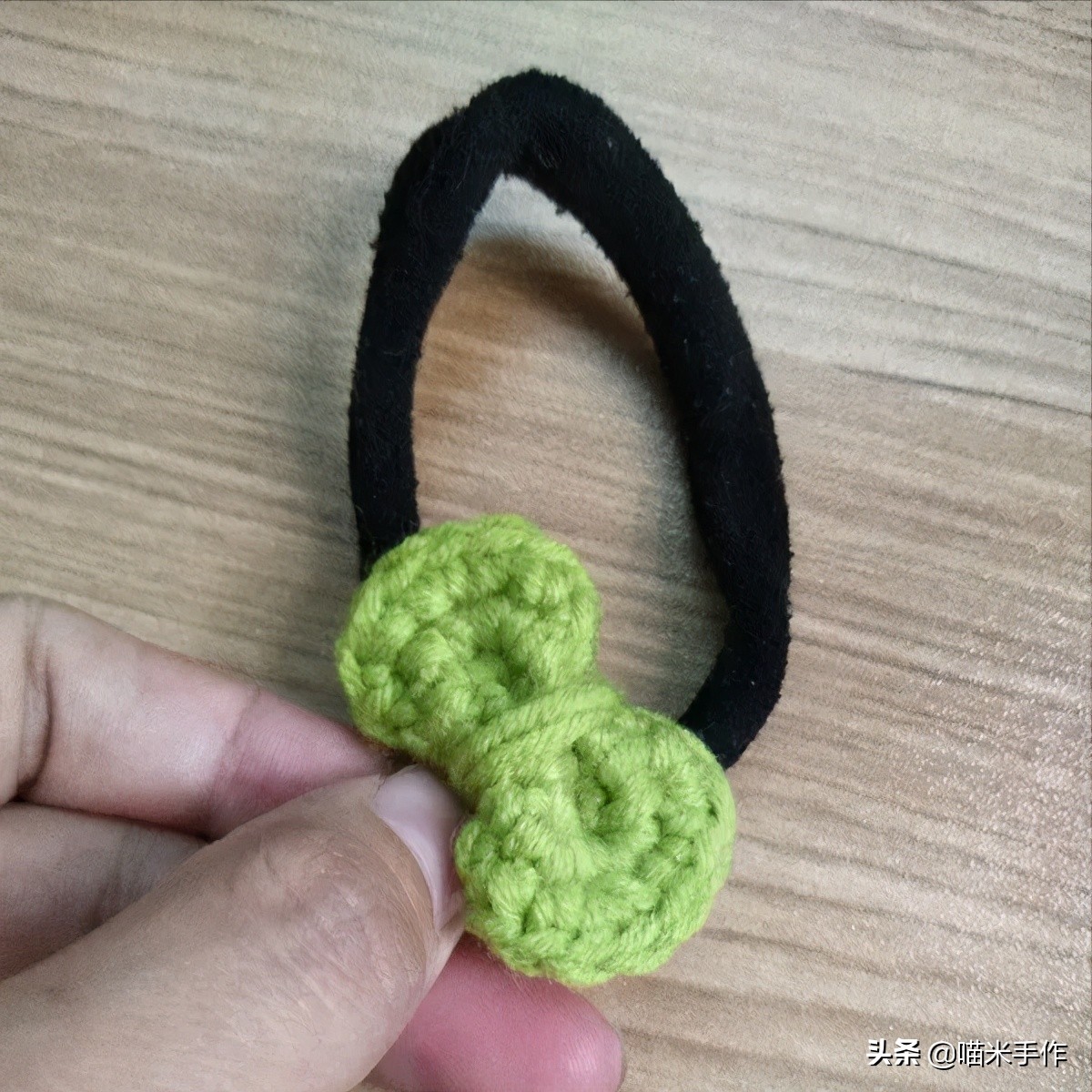 零基础毛线钩花朵,蝴蝶结发绳钩织教程大全