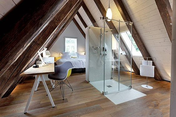 不需要玻璃隔断的淋浴房隔断案例,极简淋浴房隔断玻璃顶部怎么固定