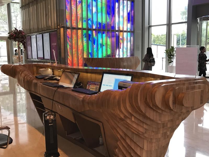 收银台实木吧台大理石吧台,定制收银台前台接待台小型吧台