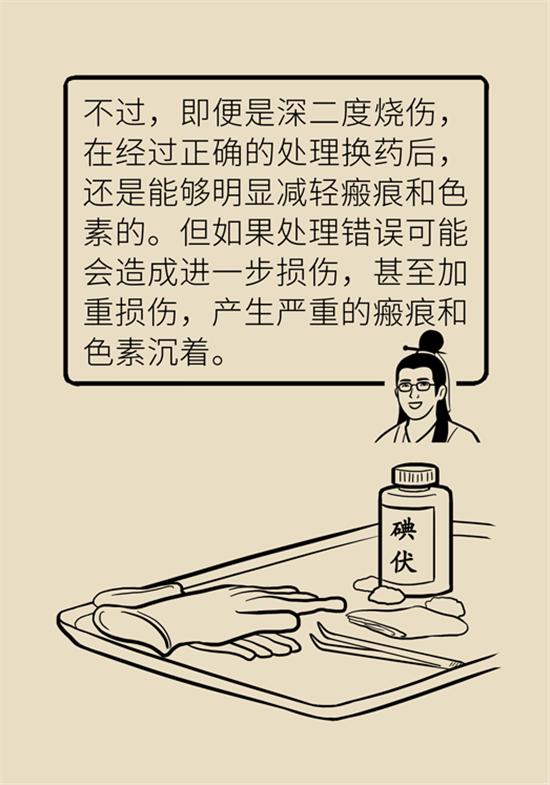 烫伤水泡如何换药,深2度烫伤换药总是有大水泡