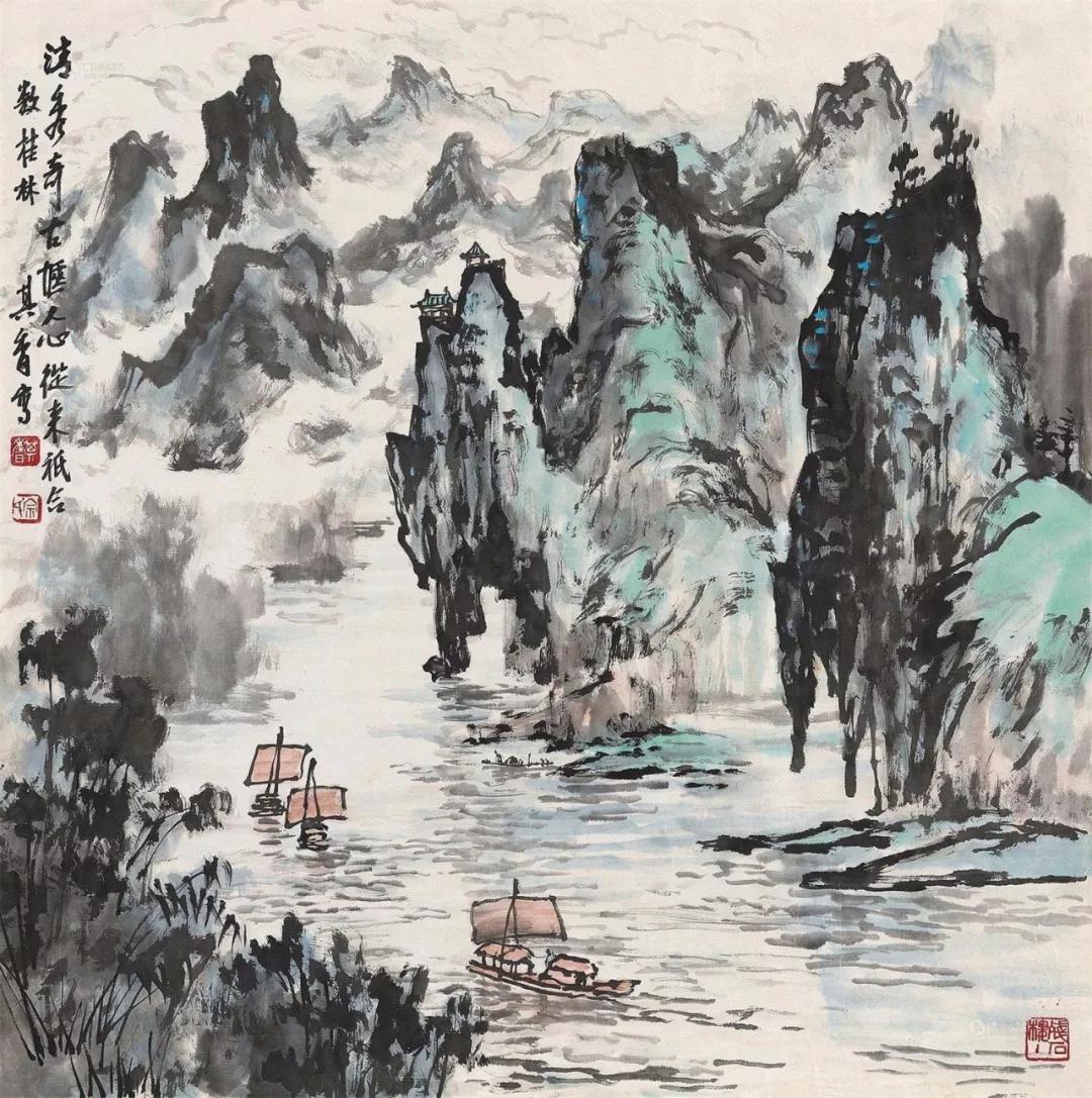 水墨画夜景欣赏,画夜景最好的中国画