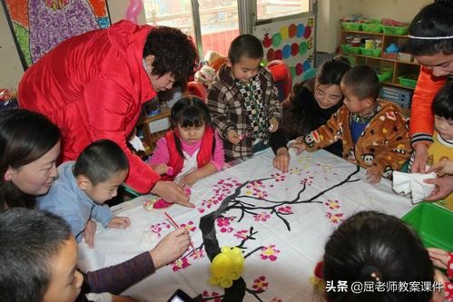 幼儿园大班美术梅花教案,创意美术课梅花教案