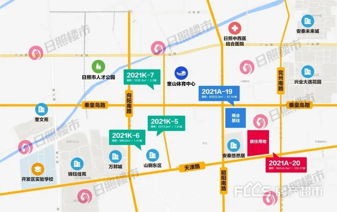 日照市中心楼市最新消息,日照第一中学东校区周边新楼盘