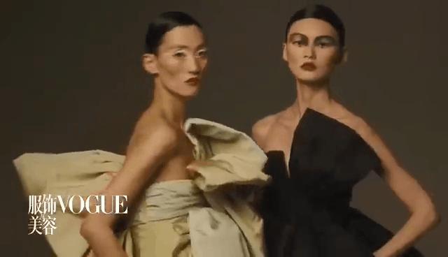 刘雯贺聪巴黎时装周完整版,巴黎时装秀贺聪