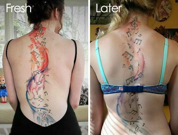 纹身到老了会是什么样,年轻的时候纹身老了会变成什么样