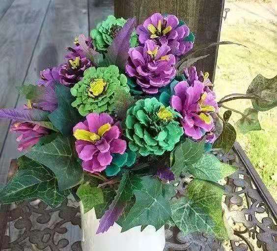 永不凋谢的松果花,永远不会凋谢的花朵