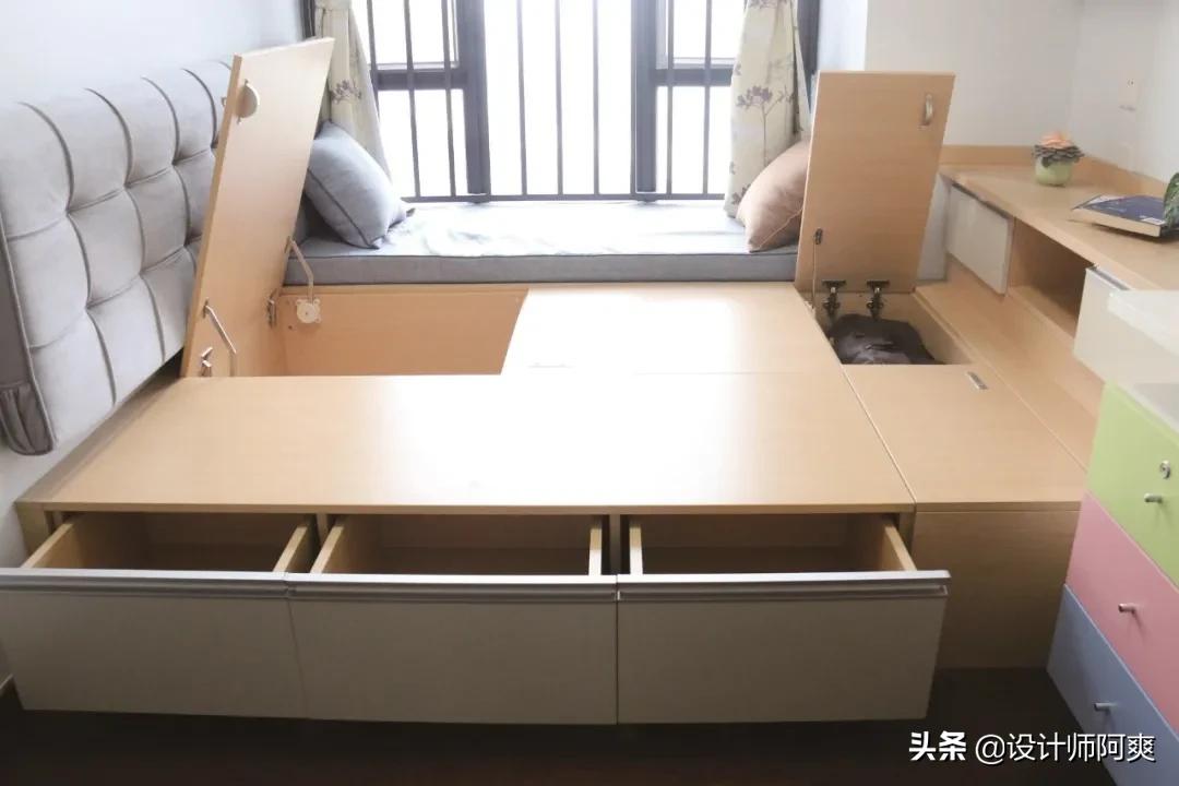 榻榻米设计卧室儿童小户型,阳台榻榻米书房效果图