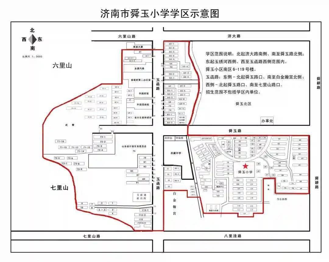 2019年小学学区房划分,市中区小学片区划分