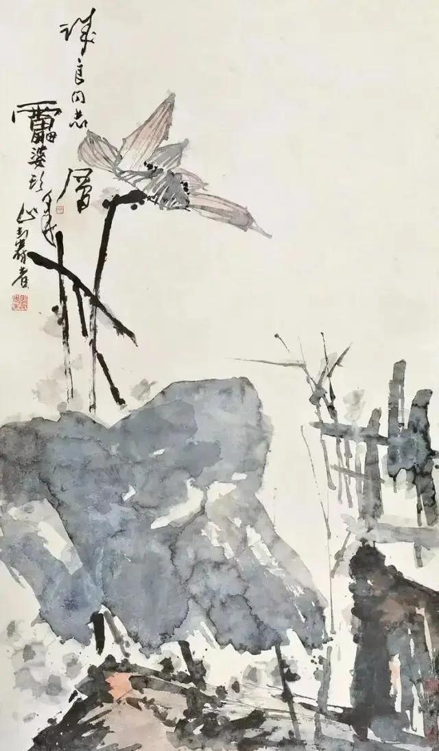 潘天寿兰草题画诗,日课潘天寿题画诗二首