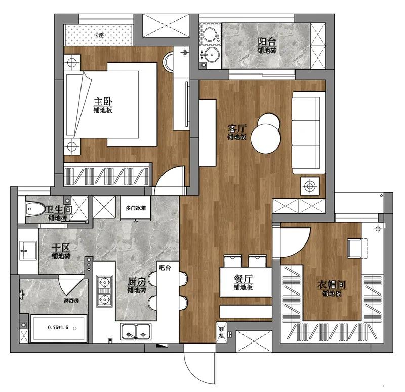 95平北欧风格感受幸福的味道,95平轻奢北欧风格