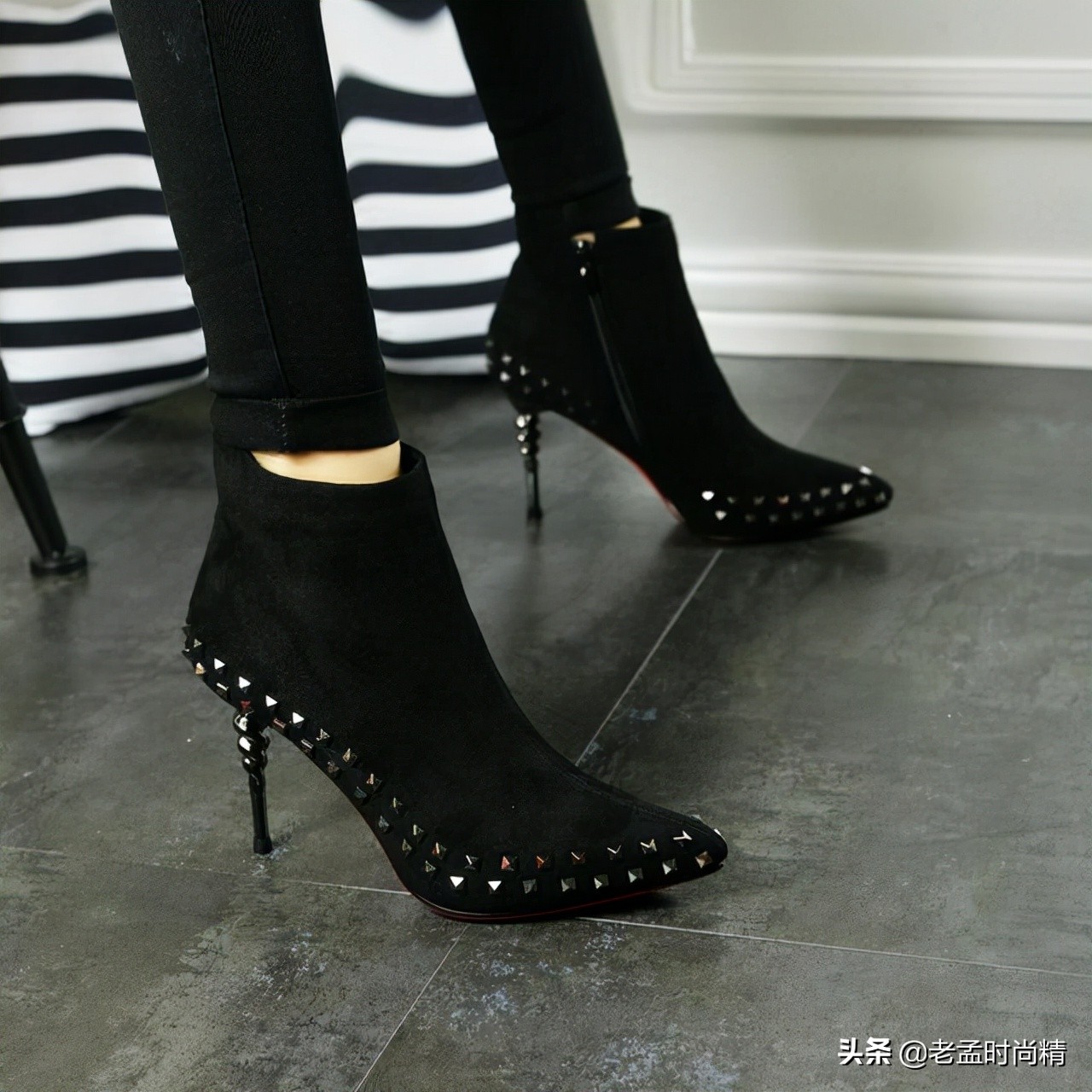 女士时尚10厘米高跟鞋,气场十足的高跟鞋优雅时髦两不误